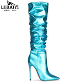 High Heel Knee High Boots - FashionByTeresa
